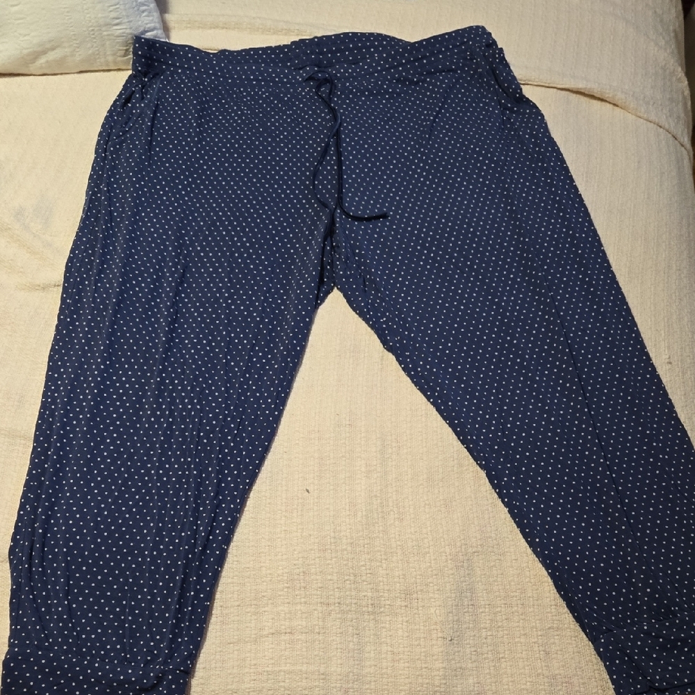 GAP Body Navy Blue Polka Dot PJ Pants - XXL